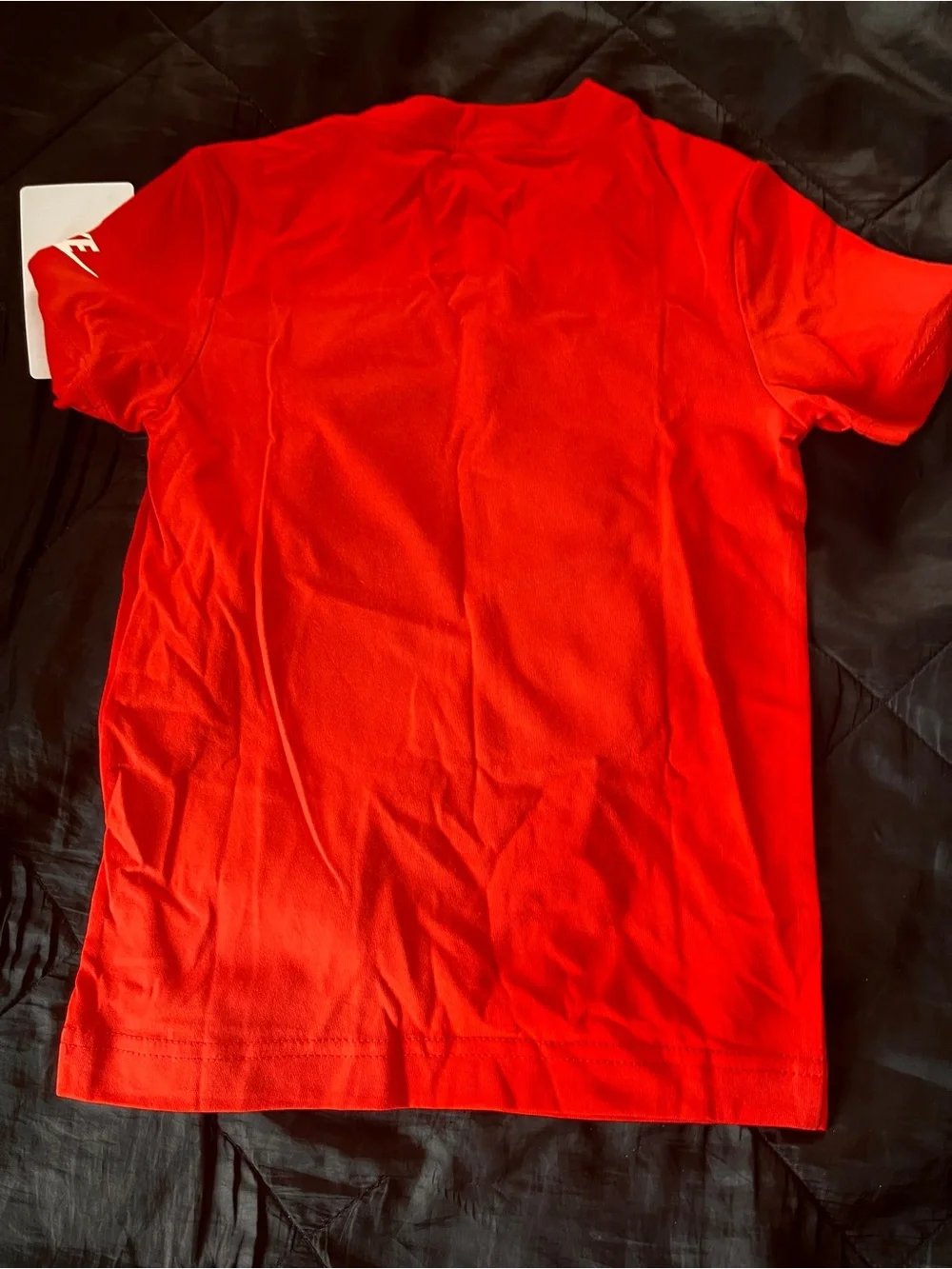 Nike Red Kids' Baseball Graphic Tee with Blue Lettering NWT